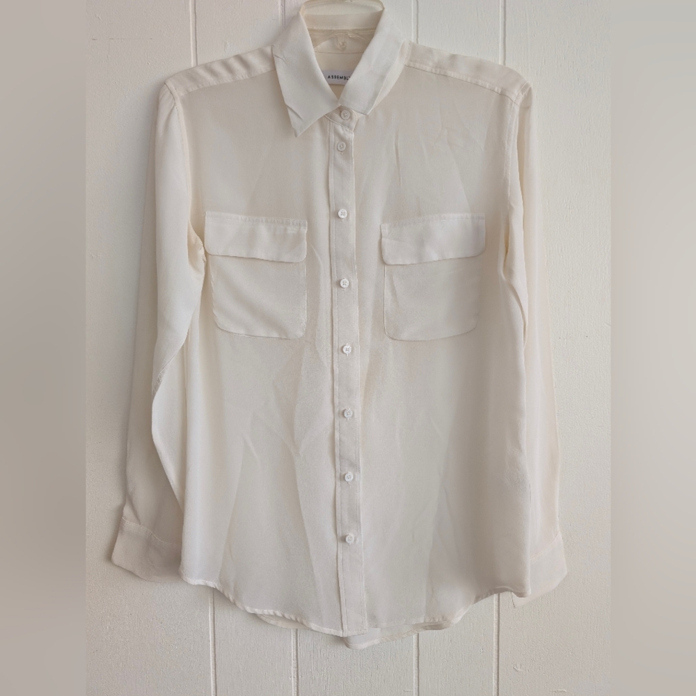 Assembly Label Cream Button Down Shirt